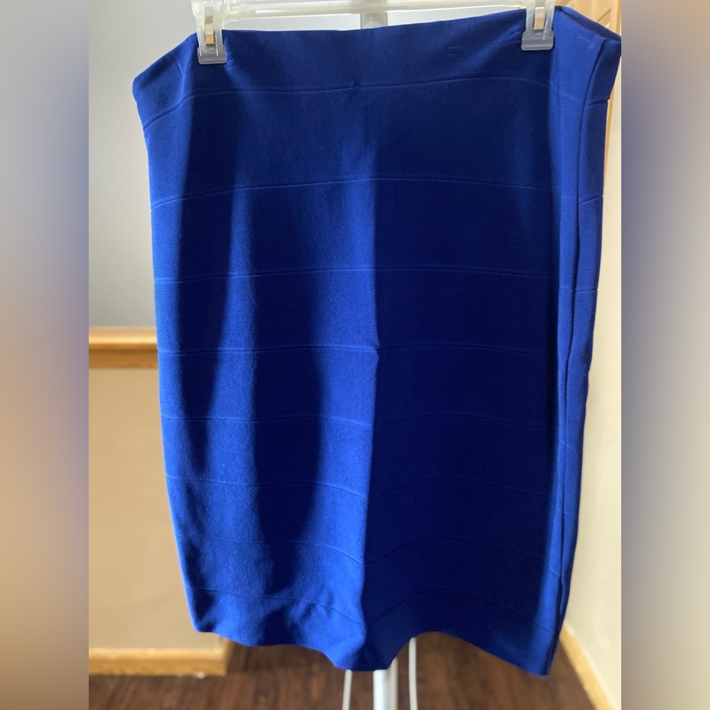 Royal blue Lane Bryant midi skirt